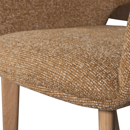 Scaun dining Murat, poliester, ocru, 86 x 61 x 60 cm, WOOOD 377492-GN [7]