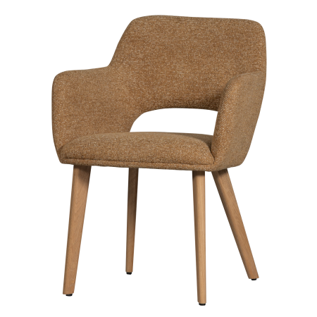 Scaune - Scaun dining Murat, poliester, ocru, 86 x 61 x 60 cm, WOOOD 377492-GN