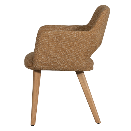 Scaun dining Murat, poliester, ocru, 86 x 61 x 60 cm, WOOOD 377492-GN [3]