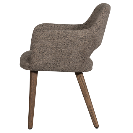 Scaun dining Murat, poliester, taupe, 86 x 61 x 60 cm, WOOOD 377492-TM [3]