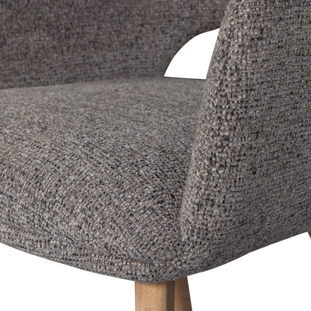 Scaun dining Murat, poliester, taupe, 86 x 61 x 60 cm, WOOOD 377492-TN [7]