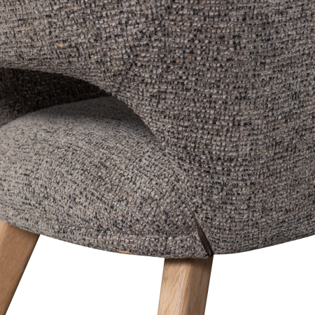 Scaun dining Murat, poliester, taupe, 86 x 61 x 60 cm, WOOOD 377492-TN [6]
