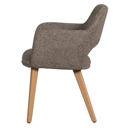Scaun dining Murat, poliester, taupe, 86 x 61 x 60 cm, WOOOD 377492-TN [3]