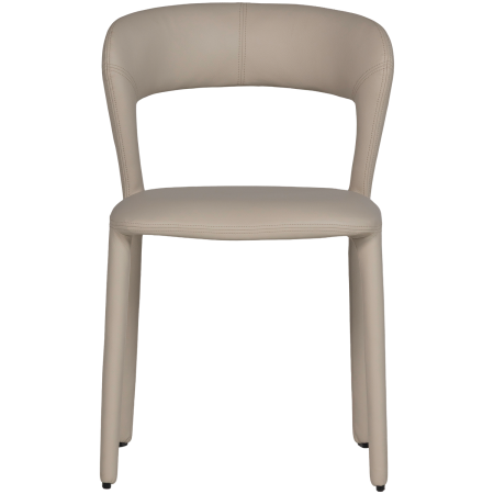 Scaun dining Noble, piele ecologica, bej, 76 x 51 x 56 cm, WOOOD 801419-E [3]