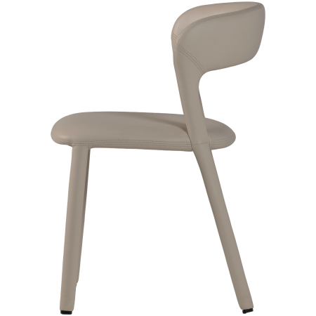 Scaun dining Noble, piele ecologica, bej, 76 x 51 x 56 cm, WOOOD 801419-E [4]