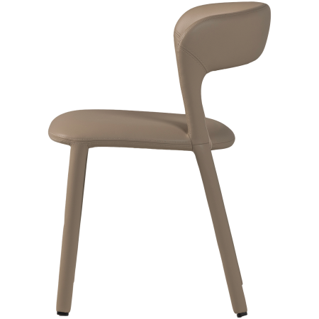 Scaun dining Noble, piele ecologica, nisipiu, 76 x 51 x 56 cm, WOOOD 801419-A [3]