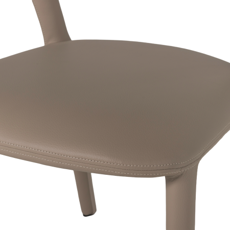 Scaun dining Noble, piele ecologica, nisipiu, 76 x 51 x 56 cm, WOOOD 801419-A [6]
