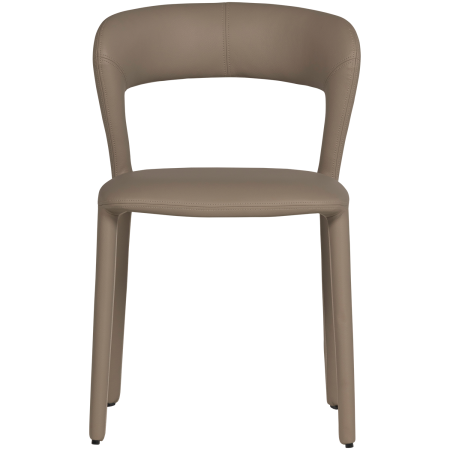 Scaun dining Noble, piele ecologica, nisipiu, 76 x 51 x 56 cm, WOOOD 801419-A [2]