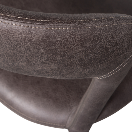 Scaun dining Noble, piele ecologica (PU), negru/gri, 76 x 51 x 56 cm, WOOOD 801419-G [8]