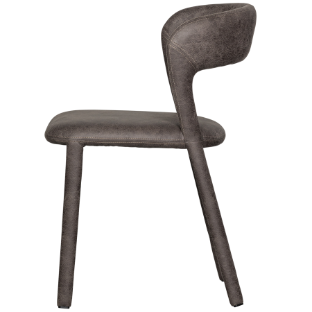 Scaun dining Noble, piele ecologica (PU), negru/gri, 76 x 51 x 56 cm, WOOOD 801419-G [4]