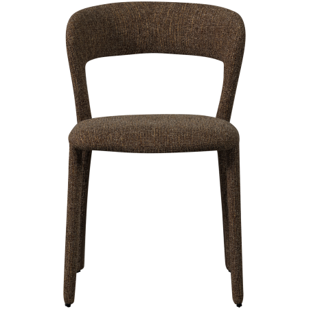 Scaune - Scaun dining Noble, tesatura melanj, maro melanj, 76 x 51 x 56 cm, WOOOD 801419-BM