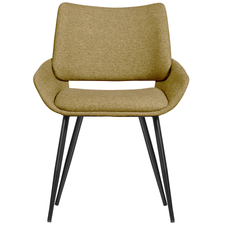 Scaun dining Parade, tesatura, mustar, 83 x 58 x 55 cm, WOOOD 801384-M [2]