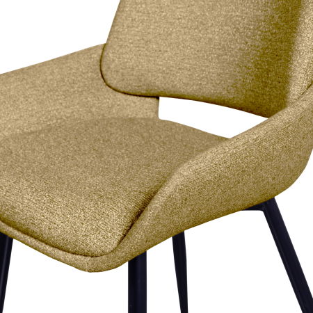 Scaun dining Parade, tesatura, mustar, 83 x 58 x 55 cm, WOOOD 801384-M [6]