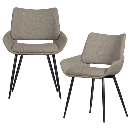 Scaun dining Parade, tesatura, nisipiu, 83 x 58 x 55 cm, WOOOD 801384-Z [5]