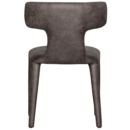 Scaun dining Permit, piele ecologica (PU), negru/gri, 78 x 52 x 53 cm, WOOOD 801420-G [4]