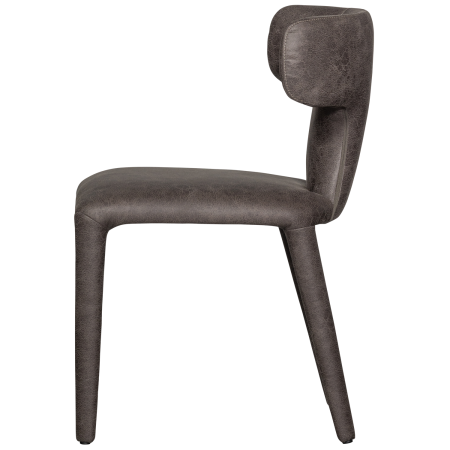 Scaun dining Permit, piele ecologica (PU), negru/gri, 78 x 52 x 53 cm, WOOOD 801420-G [3]
