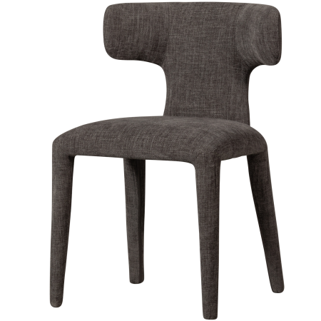 Scaune - Scaun dining Permit, tesatura, espresso, 78 x 52 x 53 cm, WOOOD 801420-E