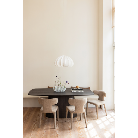 Scaun dining Permit, tesatura, nisipiu, 78 x 52 x 53 cm, WOOOD 801420-Z [2]
