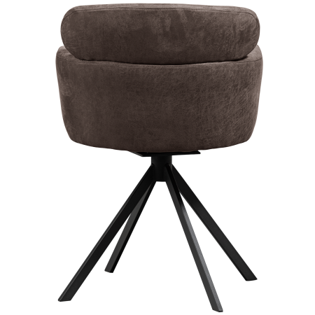 Scaun dining pivotant Fenne, poliester, negru/gri, 80 x 58 x 60 cm, WOOOD 374080-Z [5]