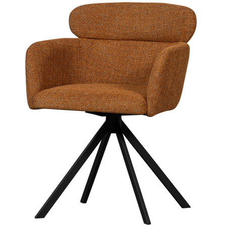 Scaune - Scaun dining pivotant Fenne, tesatura, ghimbir, 80 x 58 x 60 cm, WOOOD 374080-G
