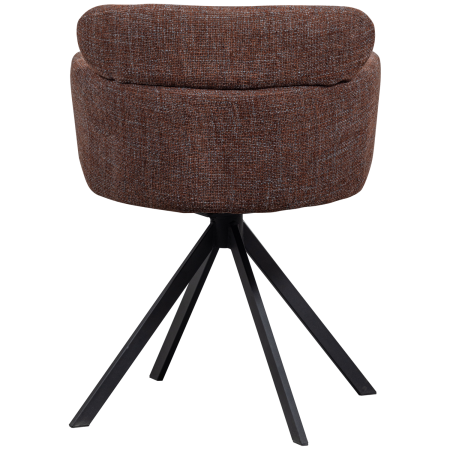 Scaun dining pivotant Fenne, tesatura, maro castaniu, 80 x 58 x 60 cm, WOOOD 374080-C [5]