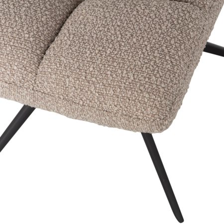 Scaun dining pivotant Vinny, boucle, nisipiu, 80 x 48 x 45 cm, WOOOD 377330-Z [5]