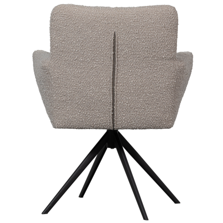 Scaun dining pivotant Vinny, boucle, nisipiu, 89 x 70 x 61 cm, WOOOD 377337-Z [4]