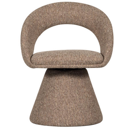 Scaun dining pivotant Winter, poliester, natur melanj, 80 x 63 x 57 cm, WOOOD 377493-N [3]