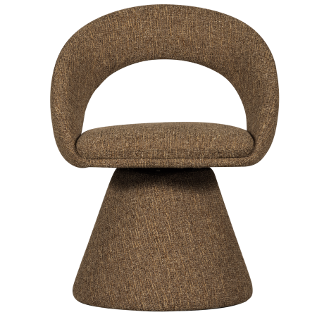 Scaun dining pivotant Winter, poliester, nisipiu melanj, 80 x 63 x 57 cm, WOOOD 377493-Z [3]
