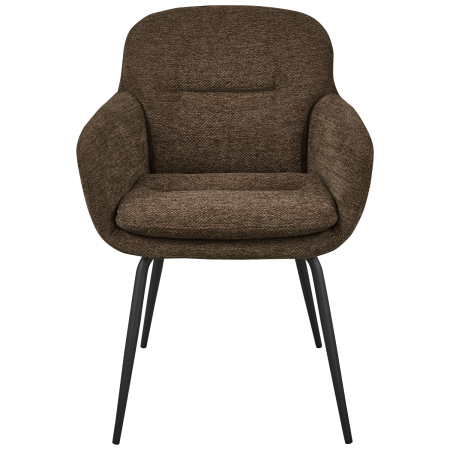 Scaun dining Runa, chenille, maro cald, 82 x 57 x 59 cm, WOOOD 375064-W [2]