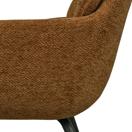 Scaun dining Runa, chenille, maro caramel/galben, 82 x 57 x 59 cm, WOOOD 375064-C [8]