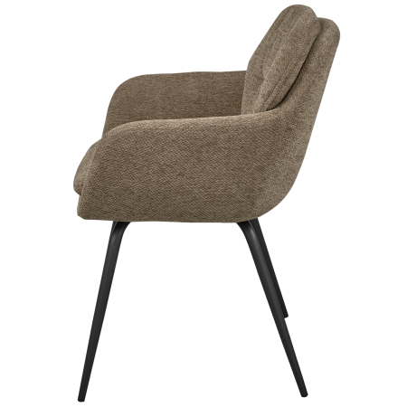 Scaun dining Runa, chenille, nisipiu inchis, 82 x 57 x 59 cm, WOOOD 375064-D [3]