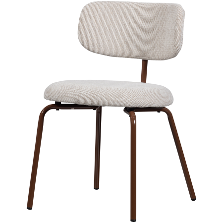 Scaune - Scaun dining Travis, tesatura, alb crem, 75 x 48 x 53 cm, WOOOD 377497-W