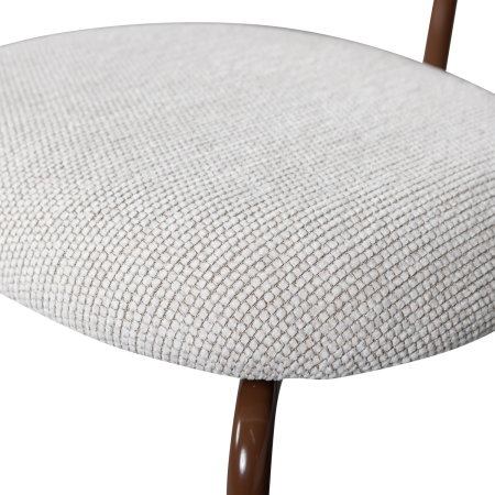 Scaun dining Travis, tesatura, alb crem, 75 x 48 x 53 cm, WOOOD 377497-W [7]