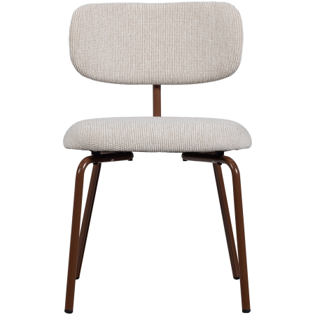 Scaun dining Travis, tesatura, alb crem, 75 x 48 x 53 cm, WOOOD 377497-W [2]