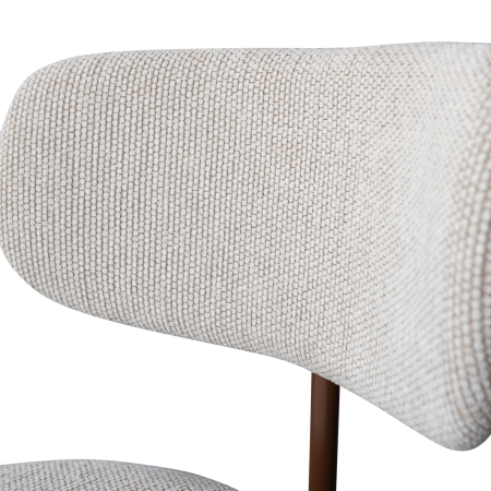 Scaun dining Travis, tesatura, alb crem, 75 x 48 x 53 cm, WOOOD 377497-W [6]