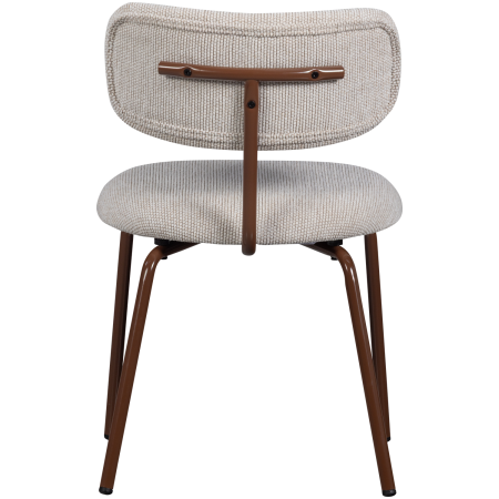 Scaun dining Travis, tesatura, alb crem, 75 x 48 x 53 cm, WOOOD 377497-W [4]
