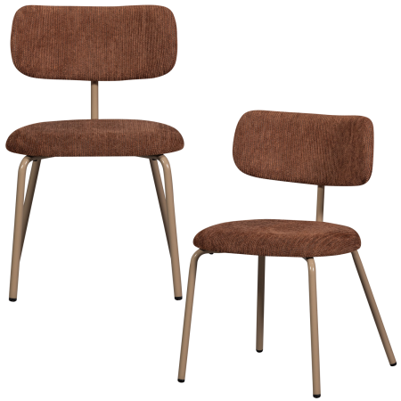 Scaun dining Travis, tesatura, maro, 75 x 48 x 53 cm, WOOOD 377497-B [5]