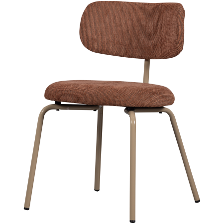 Scaune - Scaun dining Travis, tesatura, maro, 75 x 48 x 53 cm, WOOOD 377497-B