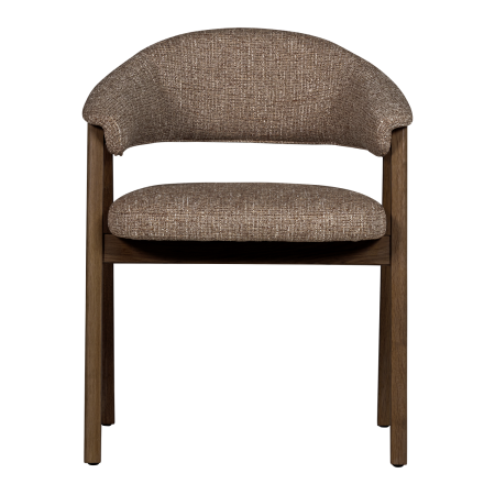 Scaun dining Tunar, lemn de stejar, maro, 77 x 60 x 60 cm, WOOOD 377757-D [3]