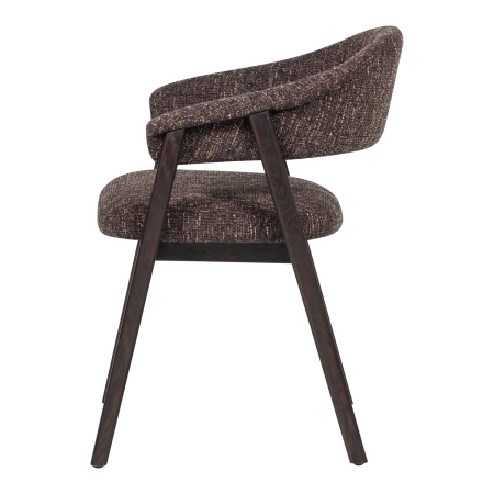 Scaun dining Tunar, lemn de stejar, maro inchis, 77 x 60 x 60 cm, WOOOD 377757-B [4]