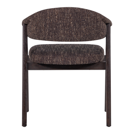 Scaun dining Tunar, lemn de stejar, maro inchis, 77 x 60 x 60 cm, WOOOD 377757-B [5]