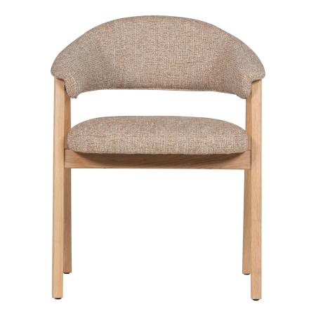 Scaun dining Tunar, lemn de stejar, natur, 77 x 60 x 60 cm, WOOOD 377757-N [2]
