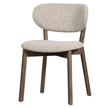 Scaune - Scaun dining Udar, poliester, maro inchis, 82 x 51 x 60 cm, WOOOD 377489-D