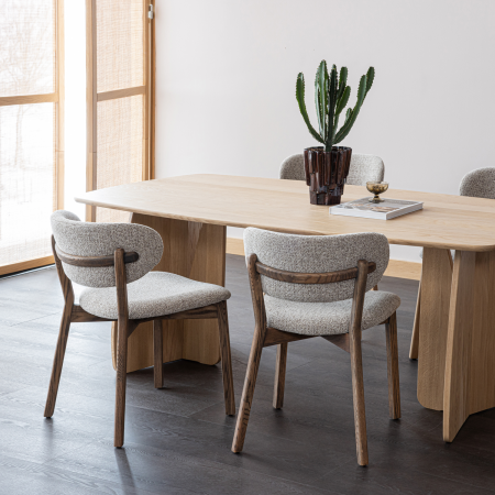 Scaun dining Udar, poliester, maro inchis, 82 x 51 x 60 cm, WOOOD 377489-D [2]