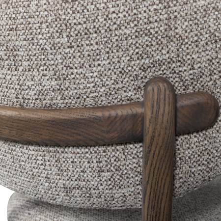Scaun dining Udar, poliester, maro inchis, 82 x 51 x 60 cm, WOOOD 377489-D [7]