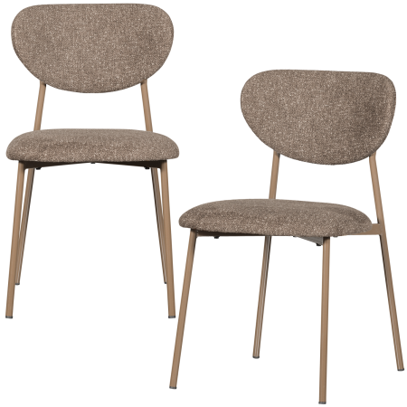 Scaun dining Valor, tesatura, nisipiu, 77 x 46 x 56 cm, WOOOD 377498-Z [6]