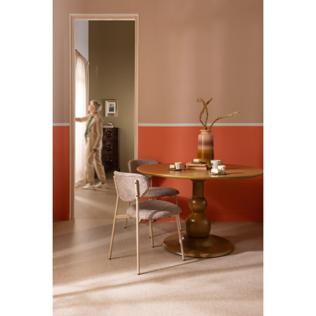 Scaun dining Valor, tesatura, nisipiu, 77 x 46 x 56 cm, WOOOD 377498-Z [1]