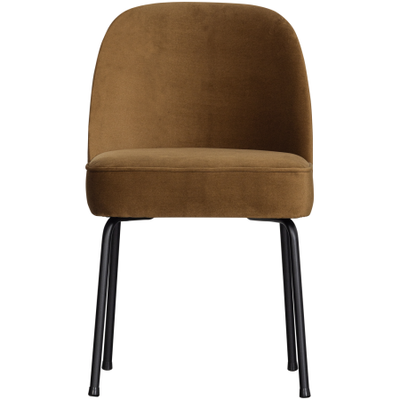Scaun dining Vogue, catifea, galben miere, 83 x 50 x 57 cm, WOOOD 800816-G [2]