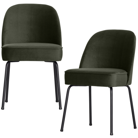 Scaun dining Vogue, catifea, verde inchis, 83 x 50 x 57 cm, WOOOD 800816-D [5]